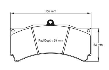 Pagid Racing Brake Pads No. 1538 (Front)